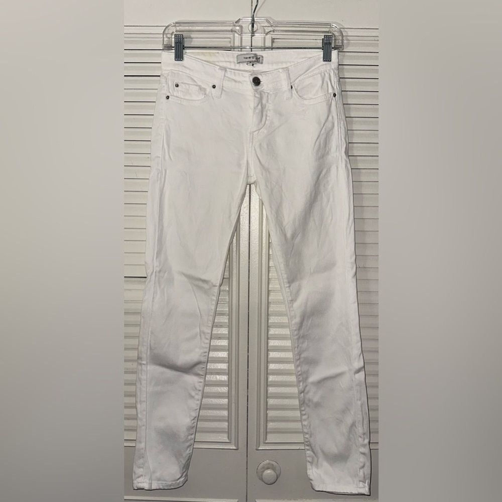 IRO Paris White Jarod Low Rise Skinny Jeans Cropped Denim Womens Size 25